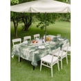 thumbnail image 4 of Outdoor Tablecloth with Umbrella Hole for Patio/Picnic/Party/Camping, Sage Green Ombre Waterproof Table Cloth Rectangle Table Cover Washable, Gradient Abstract Art Vintage (60"x 84"), 4 of 8