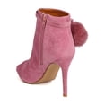 thumbnail image 3 of New Women Shoe Republic LA Gilmore Faux Suede Peep Toe Pom Pom Stiletto Bootie, 3 of 5