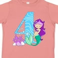 thumbnail image 4 of Inktastic Fourth Birthday Mermaid Girls Toddler T-Shirt, 4 of 5