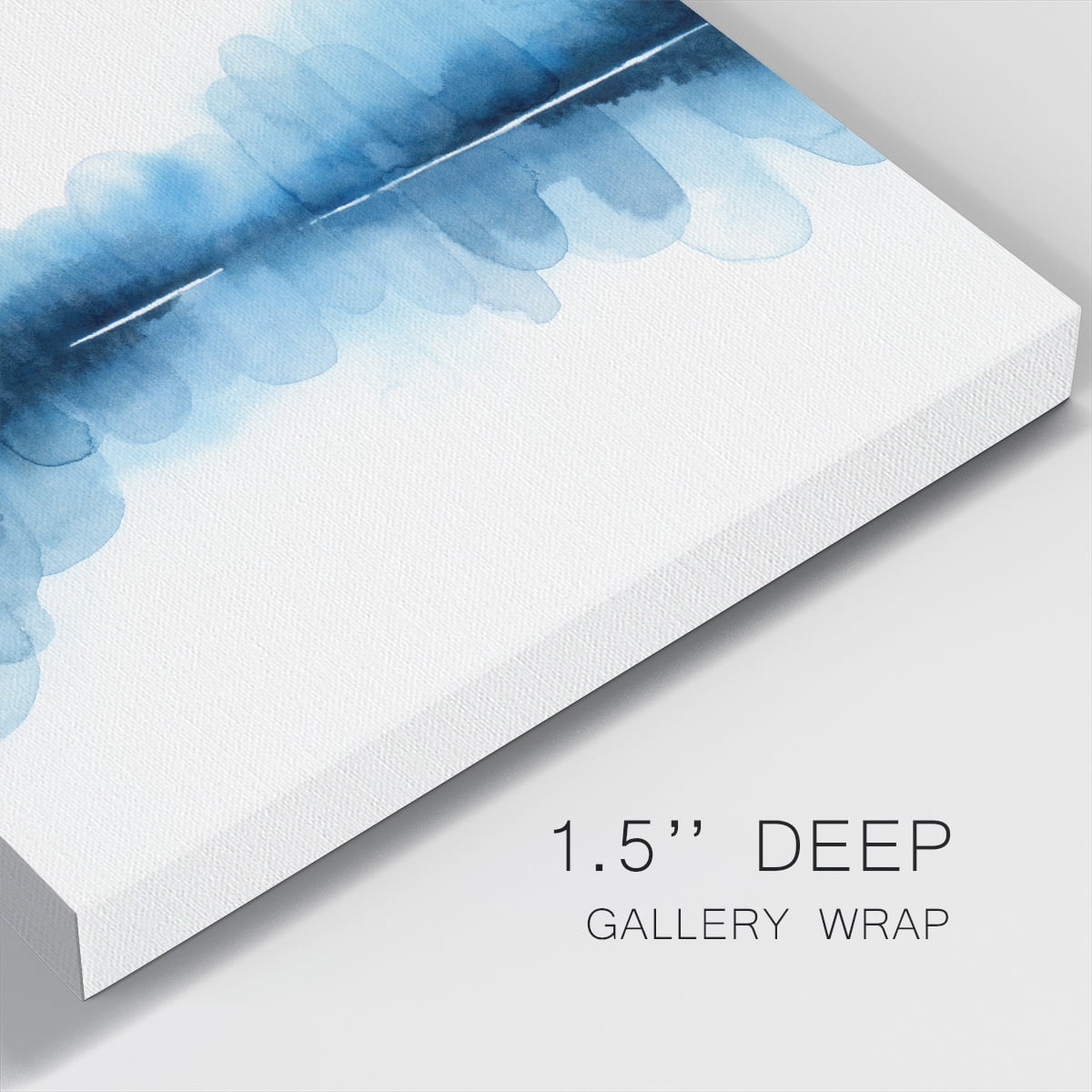 Wexford Home Ultramarine Mirror II-Premium Gallery Wrapped Canvas, 16" x 16" - Ready to Hang