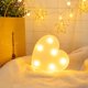 thumbnail image 3 of Inteprter Luz de modelado fiesta romántica corazón encantador iluminación decorativa multiusos DIY lámpara luminosa aniversario dormitorio hogar Kits de decoración para fiestas Inteprter HA070347-00, 3 of 6