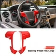 thumbnail image 1 of CheroCar Car Steering Wheel Moulding Cover Trim for Ford F150 2009-2014, Red, 1 of 7