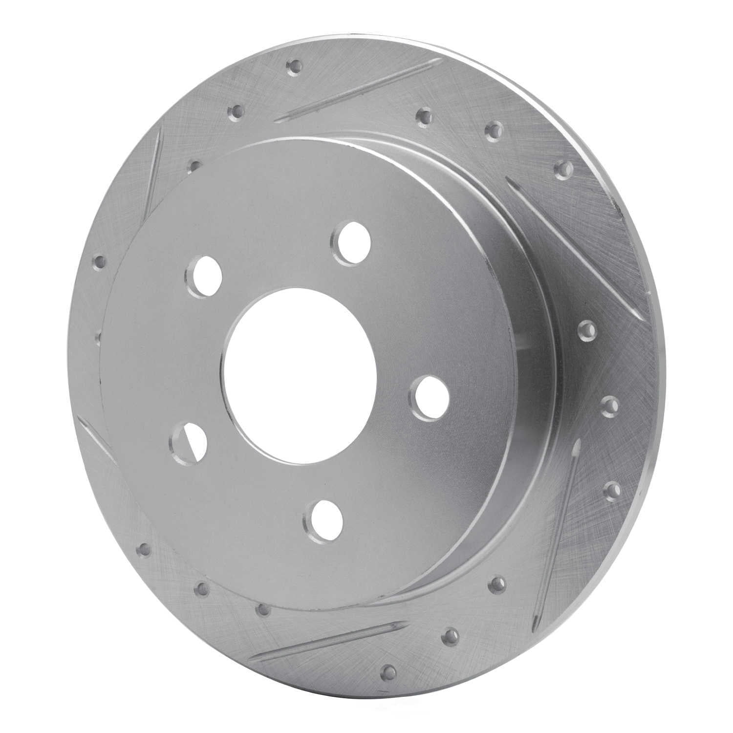 Dynamic Friction Company 631-52012L DFC Brake Rotor - Drilled And Slotted - Silver