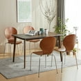 thumbnail image 5 of Livinia No.9 Mid-Century Modern Bentwood Stacking Chairs Set of 2 (Walnut), 5 of 7