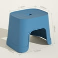 thumbnail image 2 of OULII 1PC Shower Stool Plastic Non Skid for Adults Home Use Dark Blue, 2 of 7