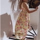 thumbnail image 5 of Vestido largo de playa casual elegante sin mangas de gasa con abertura con cuello en V para mujer Pompotops  ghjkhdj6617, 5 of 7