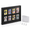 8-Card, variant on 10-Card Wooden Sports Trading Card Display Frame with Tempered Glass