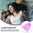thumbnail image 5 of Sleeping Cap Hair Curly Hat 2 PCS Long Silk Bonnet Women Large Purple Miss Woman, 5 of 6
