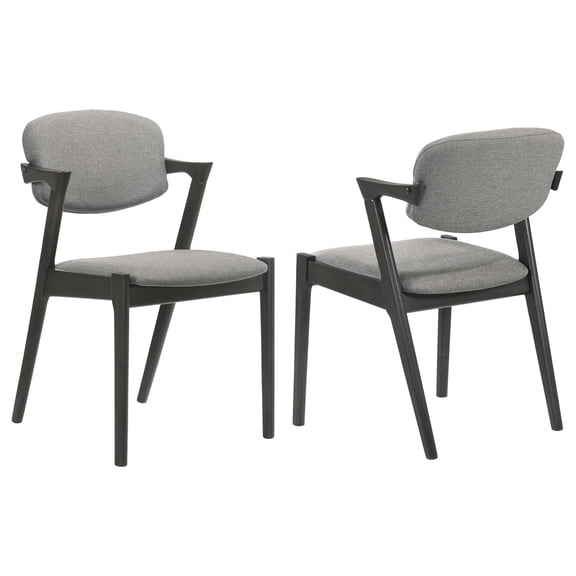 Newboti Furniture Brown Grey and Black Dining Chair (Set of 2) 52517