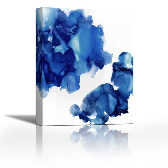 Elevate in Indigo - Contemporary Fine Art Giclee on Canvas Gallery Wrap - wall décor - Art painting - 27 x 36 Inch - Ready to Hang