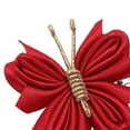 thumbnail image 4 of Pinzas para el cabello de Mariposa Fernando 2 Uds Hilo Dorado rojo, 4 of 8