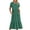 summer dresses-Green, variant on Brilliant Womens Dresses under $5.00 Women's Summer Casual Short Sleeve CrewNeck Dress Casual Tiered Maxi Beach Dress with Pockets Orange XXL