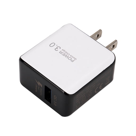 European USB Charger, Quick Charge 3.0 40W USB Charger Block EU Plug 1 Port European Travel Plug Adapter for iPhone 17 16 15 14 13 12 11 Plus Pro Max X 8, Galaxy, Pixel, Android