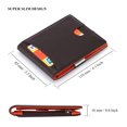 thumbnail image 3 of HAWEE Bifold Wallet RFID Blocking with Money Clip for Men Zippered Coin Pocket Genuine Leather, Coffee, 3 of 7