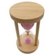 thumbnail image 4 of Reloj de arena de 6/8/12/20/25 minutos con marco de madera para decoración de mesa. Rosa 12min, 4 of 7