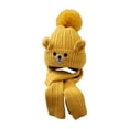thumbnail image 4 of Conjunto de gorro y bufanda de invierno Strade Fareast Limited para niños amarillo, 4 of 8