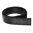thumbnail image 3 of Correa de Cinturón de Trinquete de Cuero para Hombre 120 cm Negro, 3 of 5
