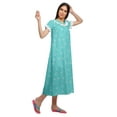 thumbnail image 3 of Moomaya Chemise de Nuit en Coton Imprimée pour Femmes à Manches Courtes, 3 of 5