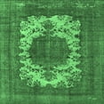 thumbnail image 1 of Ahgly Company Indoor Square Oriental Emerald Green Industrial Area Rugs, 3' Square, 1 of 4