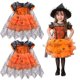 thumbnail image 5 of Txlixc Las chicas se visten de telaraña en Halloween con capas y faldas de manga corta. Txlixc moda, 5 of 9