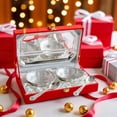 thumbnail image 5 of Embossed Leaf Design Curved Silver Plated Set Of 2 Bowl With 2 Spoon & 1 Tray - 140ml Each, Silver | Serveware, Diwali Gift Set Decorative - Silver Plated Bowl Set | Easy To Carry, Easy To Clean, 5 of 5