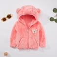 thumbnail image 3 of Usaibhir Baby Boys Girls Fleece Jackets Zip Up Hoodies Cute Bear Coats Fall Winter Fuzzy Jacket Newborn Boys Girls Outwear 0-3T, 3 of 12