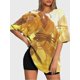 thumbnail image 3 of T-shirt short sleeve round neck summer casual loose D241, 3 of 5