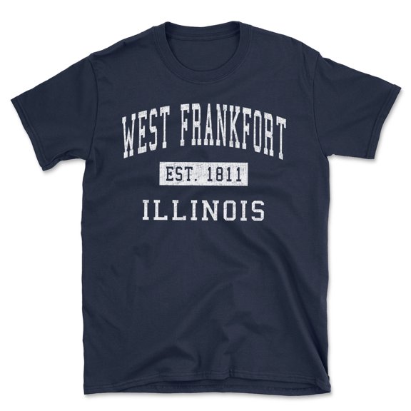 West Frankfort Illinois Classic Established Men's Cotton T-Shirt