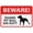 Warning Sign 3, variant on Danger Highly Flammable No Smoking Or Ignition Sources Warning Security Outdoor Sign - 8"x12", Reflective, Weatherproof - Factory, Warehouse, Storage Area, Lab