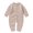 Khaki, variant on Vedolay Boy's 2023 Romper Boys Fashion Romper Winter Lace Long Sleeve Crewneck Casual Long Pants Jumpsuits,Khaki 0-3 Months