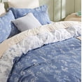 thumbnail image 4 of Cover King Size - Reversible Infinity Blue Duvet Cover Set with Zipper Closure,, 4 of 7