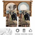 thumbnail image 6 of Vintage Black Bears Microfiber Kitchen Towel, Abstract Country Plaid Fish Retro Soft Absorbent Dish Towels, Quick Drying Washable Dishcloths for Kitchen Cleaning, Drying Dishes, 18x28 Inches, 6 of 9