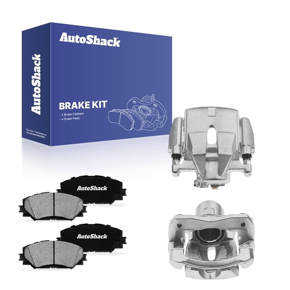 AutoShack Front Brake Calipers   Ceramic Brake Pads Replacement for 2006-2011 Toyota RAV4 6-PC Kit