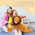 thumbnail image 5 of MorisMos 43'' Giant Lion Stuffed Animal Realistic Large Lion Plush Toy, 5 of 8