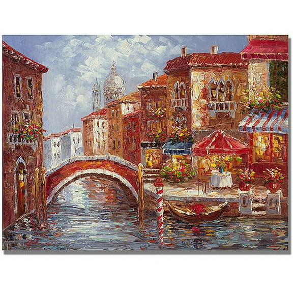 Trademark Fine Art "Venetian Waterways" Canvas Art