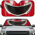thumbnail image 2 of Red Inspired 3D Helmet Car Sunshade Universal Fit For Cars Suv Truck, 2 of 6