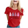 thumbnail image 1 of YDLCAFD T shirt In October We Wear Shirt For Women Cancer T Shirt Short Sleeve Ribbon Tee Tops, 1 of 4