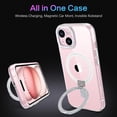 thumbnail image 6 of for iPhone 15 Plus  Case with Invisible Stand [Compatible with Magsafe], Clear Full Body Cover Slim Transparent Shockproof Phone Case for Apple iPhone 15 Plus 6.7", Clear, 6 of 17