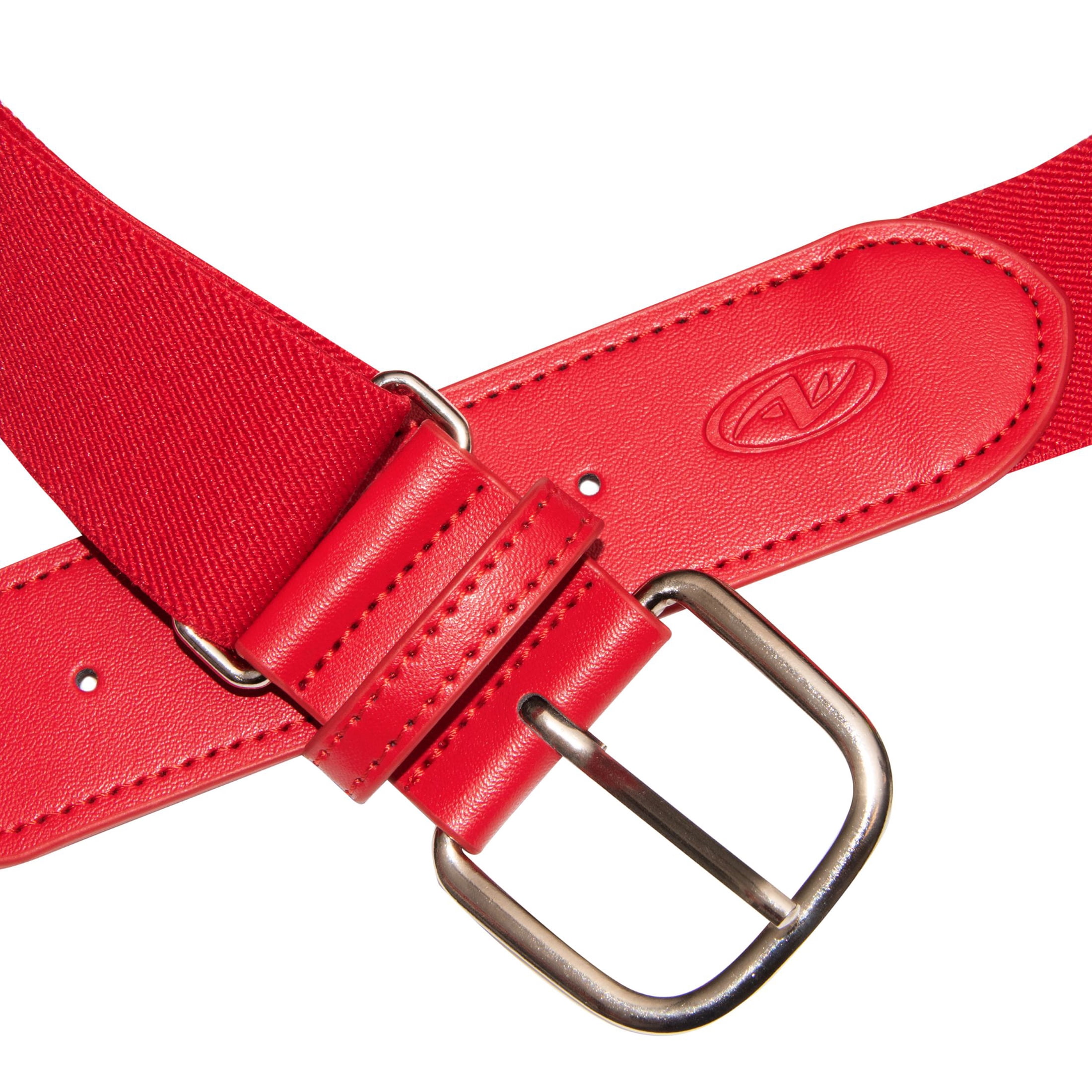 (12 pack) Athletic Works Adult Adjustable Baseball/Softball Belt, Red