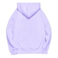 thumbnail image 6 of Mwjwdo Oversized Hoodies for Girls Fleece Sweatshirts Casual Pullover Long Sleeve Hooded Top Kids Fall Winter Outfit with Pocket Purple 7-8Years, 6 of 8
