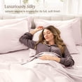 thumbnail image 5 of Bare Home Organic Sateen Sheet Set - 400 Thread Count - 100% Organic Cotton - 4 Piece - Full, Dusty Pink, 5 of 10
