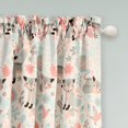 thumbnail image 2 of Lush Decor 16T001678 Panneau de Rideau Occultant Pixie Fox, 84 Pouces x 52 Pouces, Gris & Rose, 2 of 4