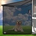 thumbnail image 6 of Leisure Coachworks RV Awning Side Sun Shade 9'X7' Black Mesh Screen Sunshade Complete Kits Motorhome Camping Trailer Canopy UV Blocker, 6 of 10