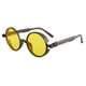 thumbnail image 3 of Gafas de sol retro estilo punk gafas de sol redondas boda tiro callejero gafas Príncipe forma cóncava puesta en escena gafas de sol, 3 of 5