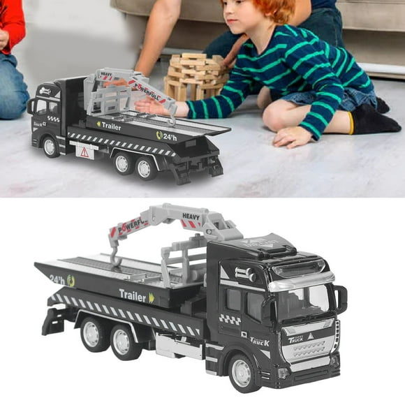 Tow Truck Model, 19.9cm Length Fine Workmanship Pullback Car Model Anti Impact For Children