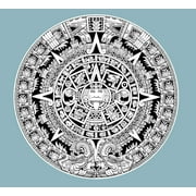 Aztec Calendar Decal 9" x 9"