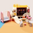 thumbnail image 2 of Trayknick 1 Set Mini Motorhome Toy Mini Swing Slide Toy Football Field Various Dollhouse Accessories Micro Scene Interactive Toys Miniature Simulation Recreational Vehicle Amusement Park Pretend Play, 2 of 13