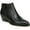 Black Leather, variant on Franco Sarto Women's Shellson Ankle Boot Black 6M