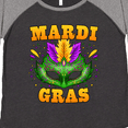 thumbnail image 4 of Inktastic Mardi Gras with Green Masquerade Mask Women's Plus Size T-Shirt, 4 of 5