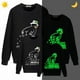 thumbnail image 1 of Camisetas de Navidad a juego para la familia, sudadera luminosa brillante con cuernos de árbol de Navidad, 1 of 4